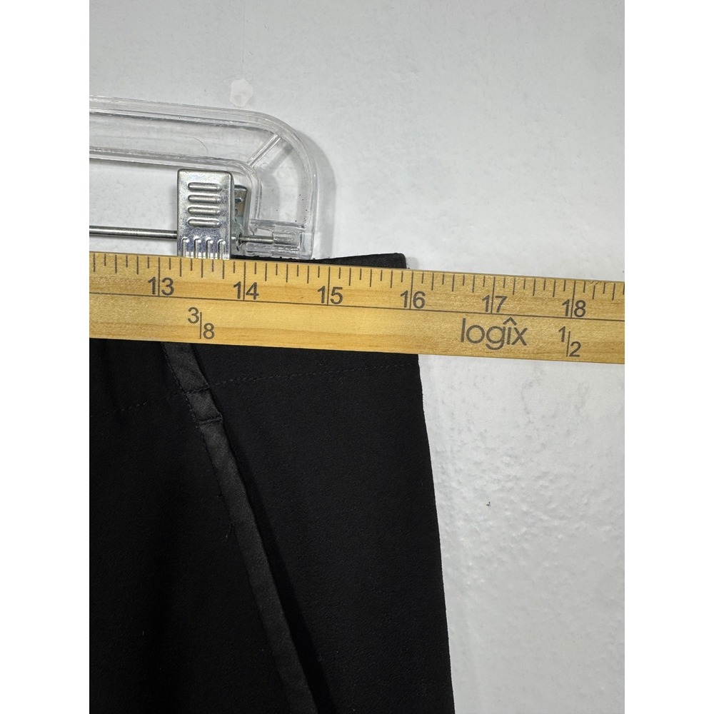 Lafayette 148 Black Pull On Tapered Pants Size Small Elastic Waist 27.5" Inseam - Picture 10 of 13
